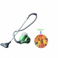 Aspirator fara sac ZILAN ZLN-1082G, 2 l, Tub telescopic metalic, 800 W, Filtru HEPA, Gri/Verde,+ Tocator din sticla grunberg CADOU