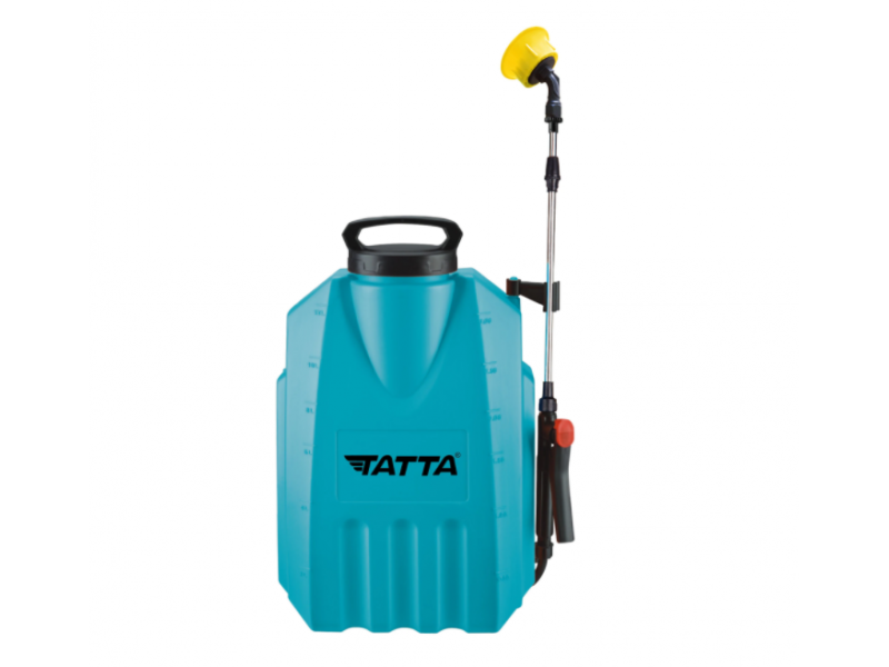 Pompa pentru stropit Tatta TP-1202A, cu acumulator, 12V 8Ah, incarcator 1 A, motor 3.6 lpm, rezervor tip rucsac, 12 l