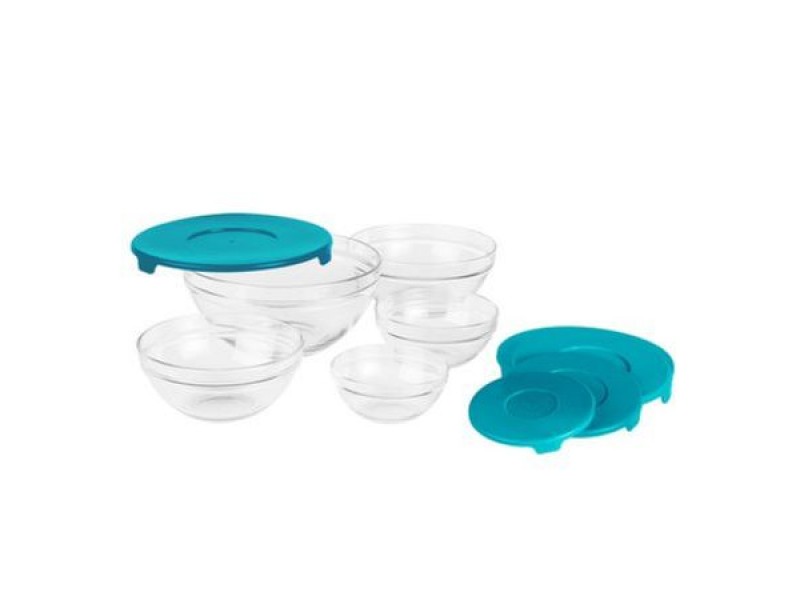 Vanora SET 5 BOLURI DE STICLA CU CAPAC VN- GB1401