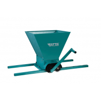 Zdrobitor de struguri Tatta TZ-1802 VR, capacitate maruntire 300 kg/h, cuva 25 l, Fier, Verde