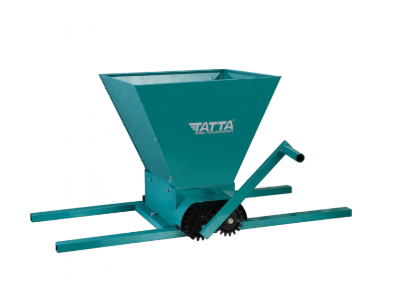 Zdrobitor de struguri Tatta TZ-1802 VR, capacitate maruntire 300 kg/h, cuva 25 l, Fier, Verde