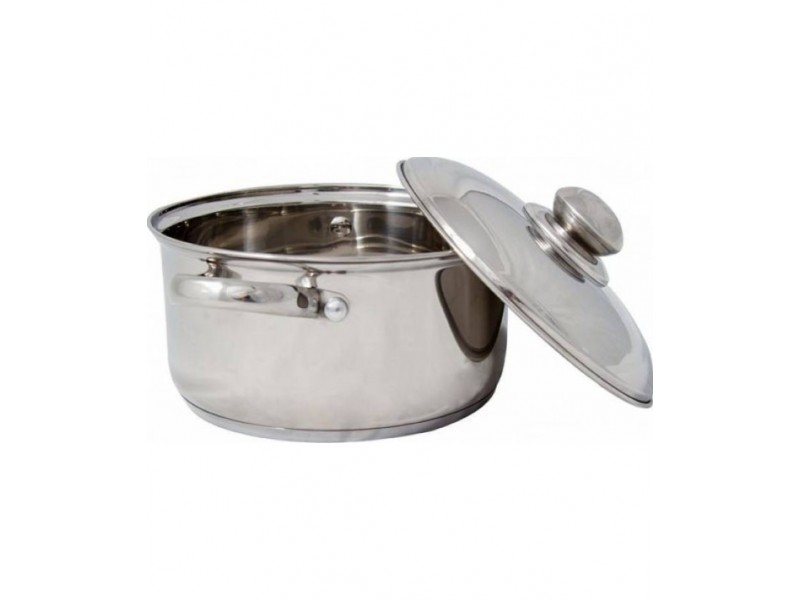 Cratita inox cu capac Grunberg GR1924, 24 cm, 5L