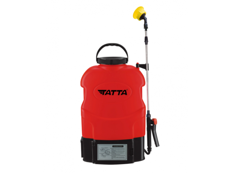 Pompa pentru stropit Tatta TP-2010A, cu acumulator, 12V 8Ah, incarcator 1 A, motor 3.6 lpm, rezervor tip rucsac, 20 l