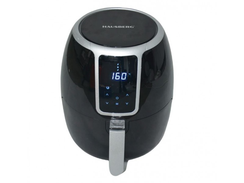 Friteuza Air Fryer Hausberg HB2355, 1500 W, 3.5 L, Timer, protectie supra-incalzire, Display LCD, Temperatura ajustabila 80C-200C