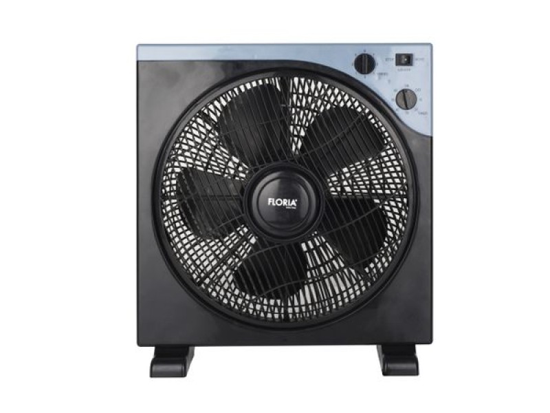 Ventilator patrat Zilan ZLN-2355, Timer 60 min, 3 trepte de viteza, Unghi inclinare reglabil, Putere 40 W