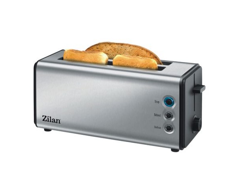 Prajitor paine inox ZILAN, ZLN-2720, putere 1400W, pentru 4 felii, 5 nivele de ajustare temperatura