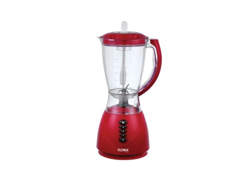 Blender FLORIA , Putere 300W, capacitate 1.5L, 3 viteze, Functie puls + Set cutite 3 piese