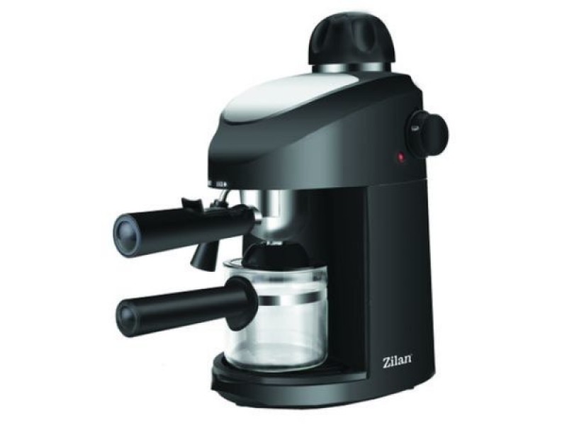 Espressor manual ZILAN ZLN-3154, Dispozitiv spumare, Sistem cappuccino, Putere 800W, Negru