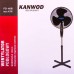 Ventilator cu picior Kanwod, 45W, 3 trepte viteze, ∅40 cm, miscare oscilanta, inaltime reglabila, 100-127 cm, Negru, FD-40B