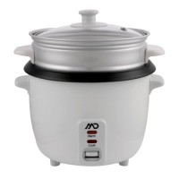 Aparat pentru gatit orez si legume MRC-5010 MD, 400W, vas 1L detasabil, functie mentinere la cald, Alb