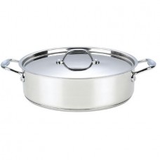 Cratita cu Capac Inox, Grunberg GR5122 , 22 cm, 3 l, Capac Inox, Argintiu