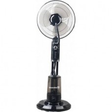 Ventilator cu pulverizare apa,  HAUSBERG , HB-5600, Putere 90 W, Capacitate 3,2 l, 3 trepte de viteza, Timer 120 min, Negru