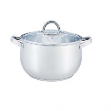 Cratita Inox cu Capac de Sticla ,5.1L  ,22cm,GR6822