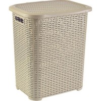 Cos de rufe TUFFEX, plastic rattan, 45 L, BEJ