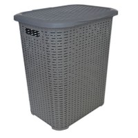 Cos de rufe TUFFEX, plastic rattan, 45 L