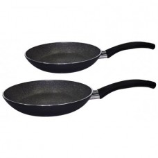 Set 2 tigăi din aluminiu cu interior teflonat, Hausberg Home, 24 și 28cm, fără capac, paleta plastic gratuită, HB-H-710