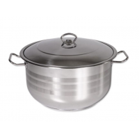 Oala inox cu capac, Zilan 7321 Grando, 16.5 L, 34 cm