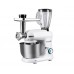 Robot de bucatarie multifunctional All-in-one Hausberg HB-7605AB, 1000 W, mixer/blender/tocat carne, Alb