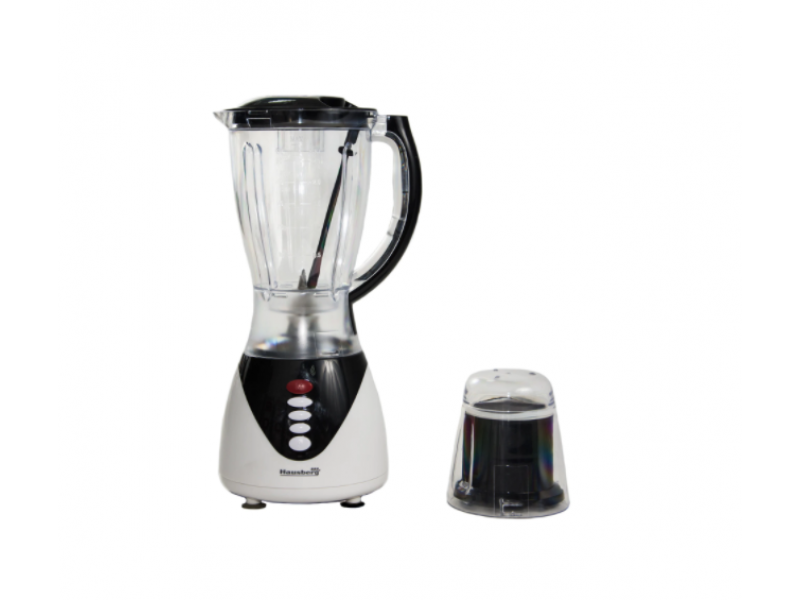 Blender cu bol 2 in 1, 1.5 l, Hausberg HB7661N, 3 viteze, 300 w, negru