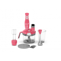 Blender 4 in 1 Hausberg HB-7710RS, capacitate bol 1.5 l, 1500 W, functie turbo, Rosu