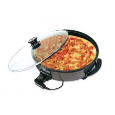 Grill electric pentru pizza ZILAN ZLN7870,putere 1500W,capac din sticla termorezistenta