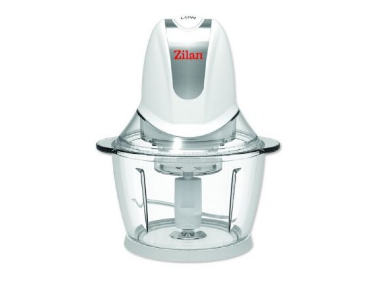 Tocator legume-fructe ZILAN ZLN-8167, putere 300W, vas din sticla 1L, cutit inox, 2 trepte de viteza