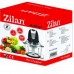 Tocator legume-fructe ZILAN ZLN-8167, putere 300W, vas din sticla 1L, cutit inox, 2 trepte de viteza