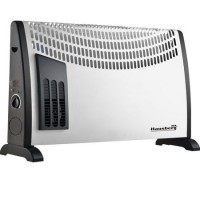 Convector electric de podea HAUSBERG HB-8190, 2000W,TURBO, 3 trepte de putere, Termostat reglabil, Alb