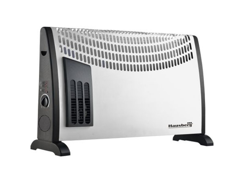 Convector electric de podea HAUSBERG HB-8191, 2000W, 3 trepte de putere, Termostat reglabil, Alb