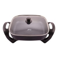 Aparat de gatit multifunctional MD, cu capac, 1200W, 3.4L, acoperire nonstick, 280°C, termostat ajustabil, 5 setari, Negru, MPP-8505