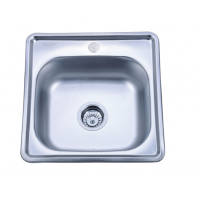 Chiuveta Sanitec SN9028, pentru blat 48 X48cm anticalcar, inox