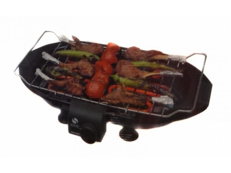 Gratar Electric cu Grill Barbeque Grunberg,Inox,3 nivele,2000 W,BBQ2000