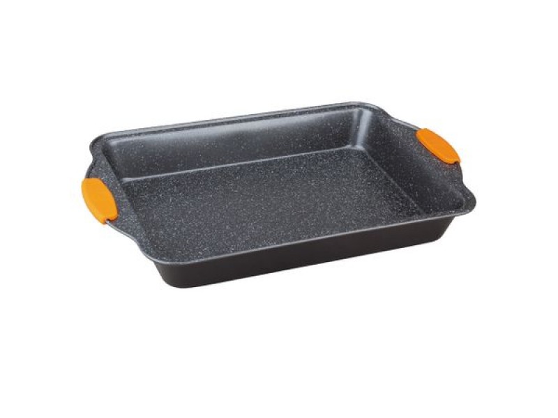 Tava pentru cuptor dreptunghiulara 36x23 cm cu manere din silicon Granit Diamond Line Berlinger Haus BH1140