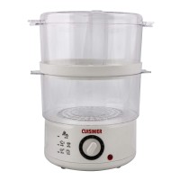 Aparat de gatit cu aburi Cuisinier, 2 niveluri, 400 W, Alb 