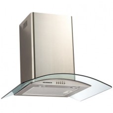 Hota incorporabila decorativa Heinner DCH-650GX, Putere de absorbtie 643 mc/h, 1 motor, 60 cm, Inox+Sticla