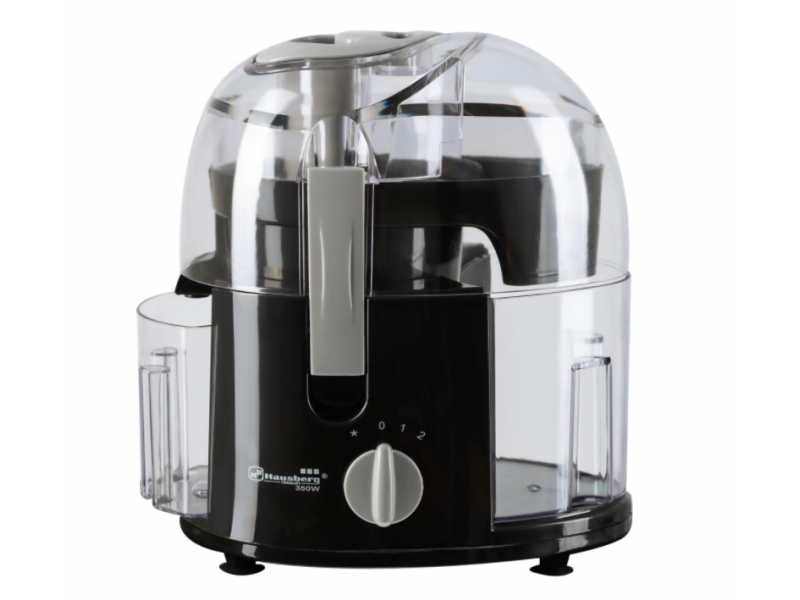 Storcator de fructe Hausberg HB7500N, Putere 350W ,Cana colectare suc 400 ml, negru