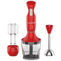 Blender 3 in 1 Hausberg HB-7706RS, capacitate bol 0.75 l, 600 W, Rosu