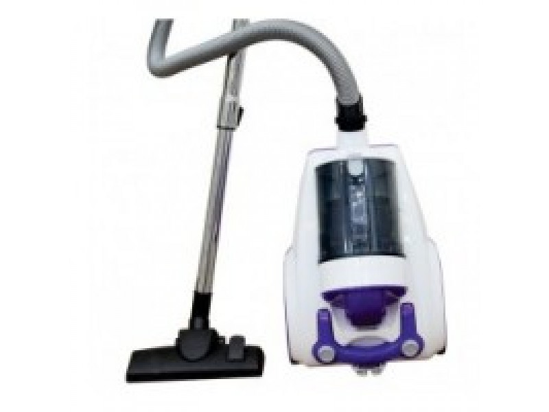 Aspirator fara sac Hausberg HB2060, 1400 W,Capacitate vas colectare mare 3L,Tub telescopic,Alb/Mov