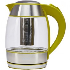 Fierbator Heinner cu filtru de ceai, 1.8l, Verde, sticla 