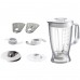 Robot de bucatarie Heinner Charm HFP-750BG, 750 W, Bol 1.2 L, Blender 1.8 L, 4 discuri, Alb/Visiniu