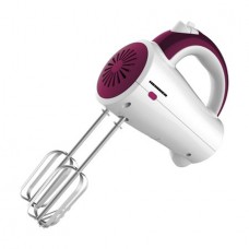 Mixer de mana Heinner Charm, 200W, 5 viteze, Alb/Visiniu