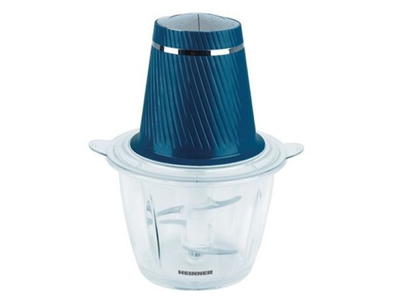 Tocator Charm Heinner , 300 W, 2 cutite inox, bol de sticla, 2 viteze, Albastru 