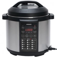 Multicooker cu gatire la presiune Heinner HPCK-6IX, 4.5 L, 15 programe, Vas antiadeziv detasabil, Presiune reglabila, Timer, Display led, Inox