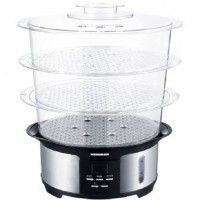 Aparat de gatit cu aburi Heinner Master Collection, 1000 W, 12 l, Argintiu/Negru,HSA-1000XMC 