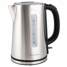 Fierbator electric apa Continental Edison MD-322, inox, 2200W, 1.7L, Argintiu/Negru