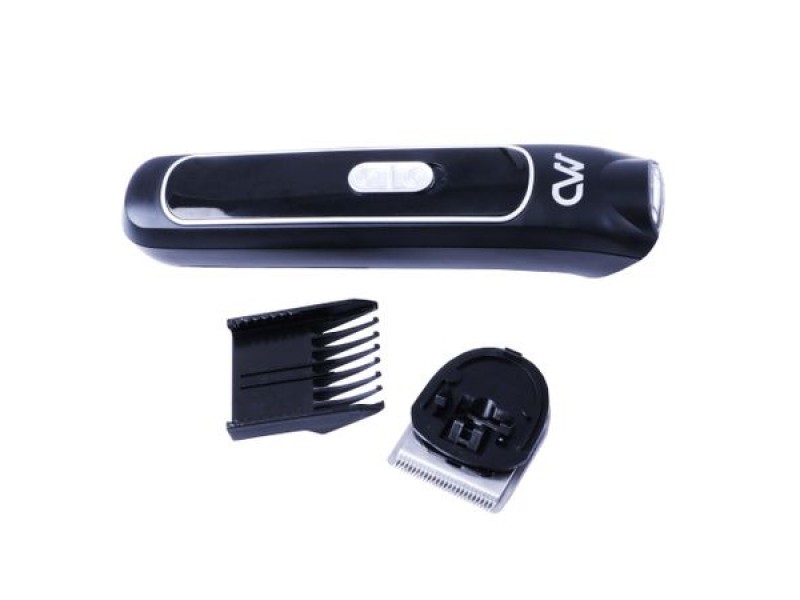 Trimmer facial reincarcabil MD MTR-9002, lumina LED, buton ON/OFF, Negru