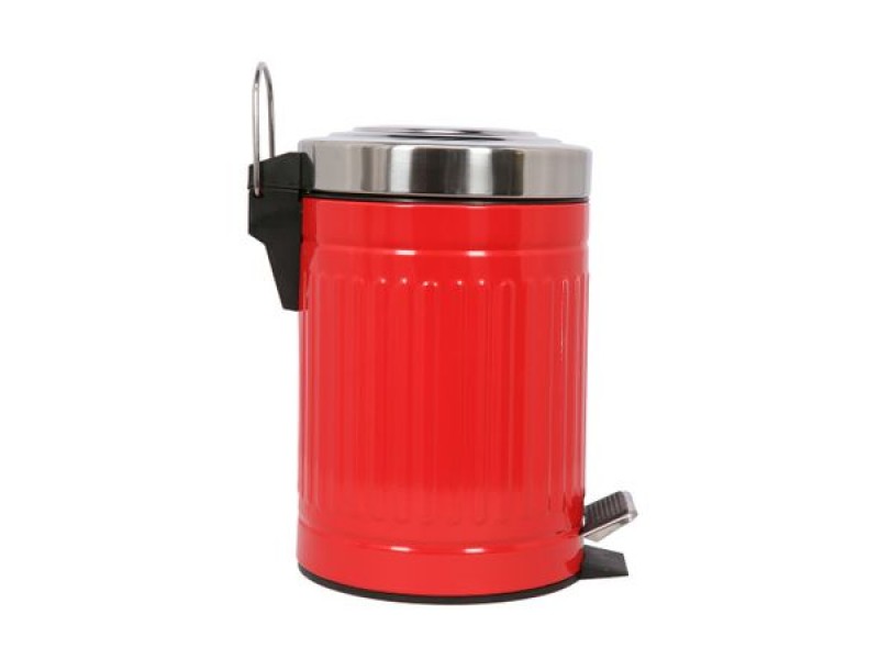 Cos pentru gunoi cu pedala, capacitate 3L , Grunberg, ,RY1613-ROSU