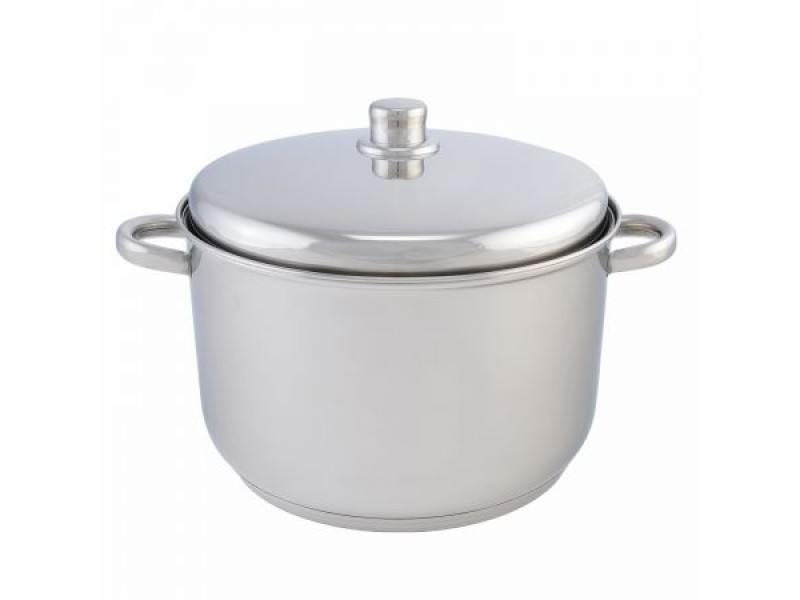 Oala din inox cu capac , capacitate 17.5 L