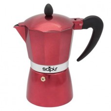 Cafetiera cubaneza SAPIR SP 1173 I6R, 6 cesti, Rosu