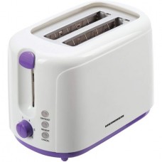 Prajitor de paine Heinner, 750 W, 2 felii, Alb/Mov